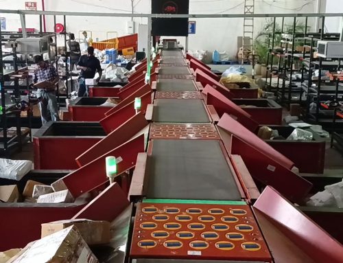 Steerable Wheel Sorter With Put to Light System for Secondary Sorting